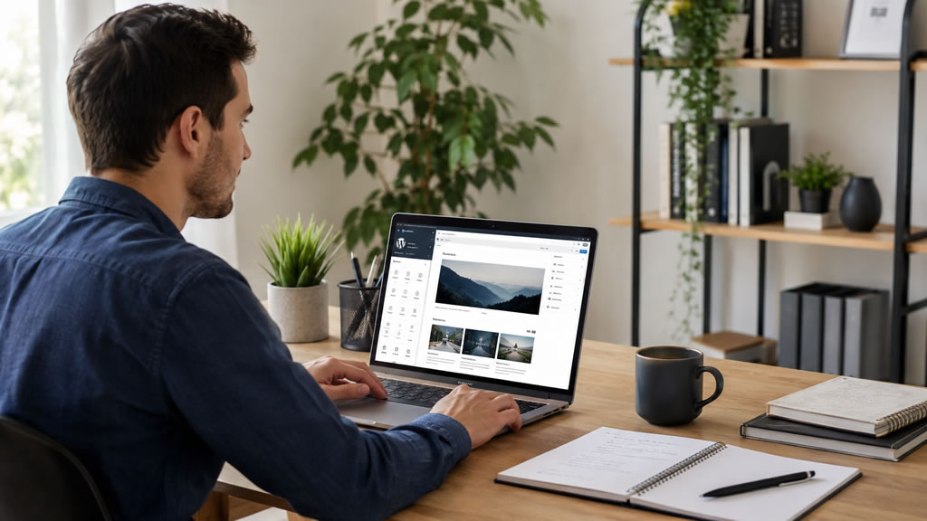 aprender WordPress desde cero desde un ordenador